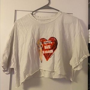 Boys Lie “match made in heaven” cropped tee
